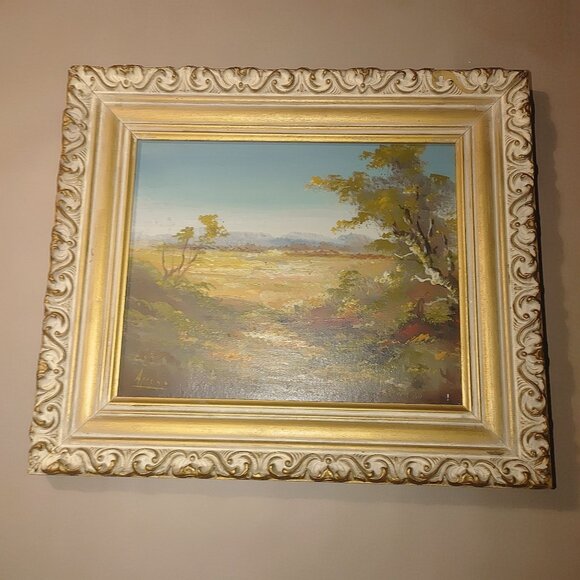 Vintage Framed Landscape Oil Painting Nature Signed - Picture 16 of 16